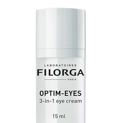 Filorga Optim-Eyes Eye Cream, Revitalizing 3-in-1 Skin Treatment for Rapid Reduction of Dark Circles, Wrinkles &amp; Puffiness Around the Eyes, 0.5 fl. oz.