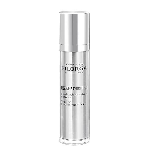 Filorga NCEF-Reverse Mat Face Cream, Moisturizing Facial Cream with Hyaluronic Acid,Collagen,and Vitamins A, H, and E 1.69 fl. oz
