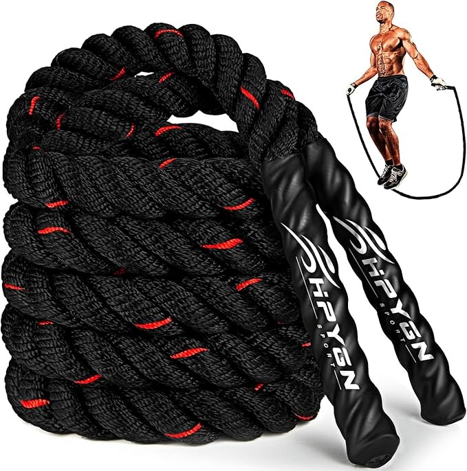 Jump Rope, Weighted Jump Ropes for Men women, 2.8lb 3.8lb 5lb Heavy Skipping Rope for Exercise, Adult
